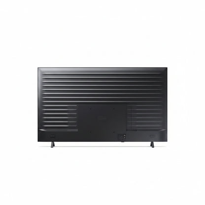Televisor LG Smart negro, vista trasera con puertos de conexión.