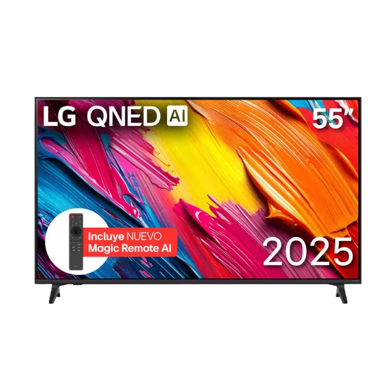 Televisor Smart TV LG 55 pulgadas 4K Honduras con tecnología QNED y control remoto Magic Remote AI