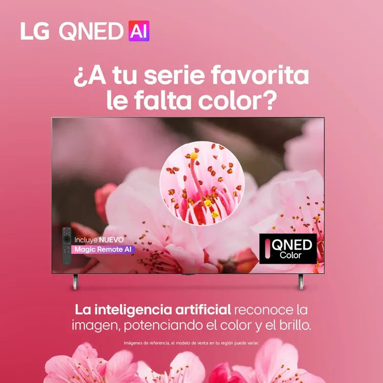 Smart TV LG 55 pulgadas 4K Honduras mostrando colores vibrantes en una serie ilustrativa