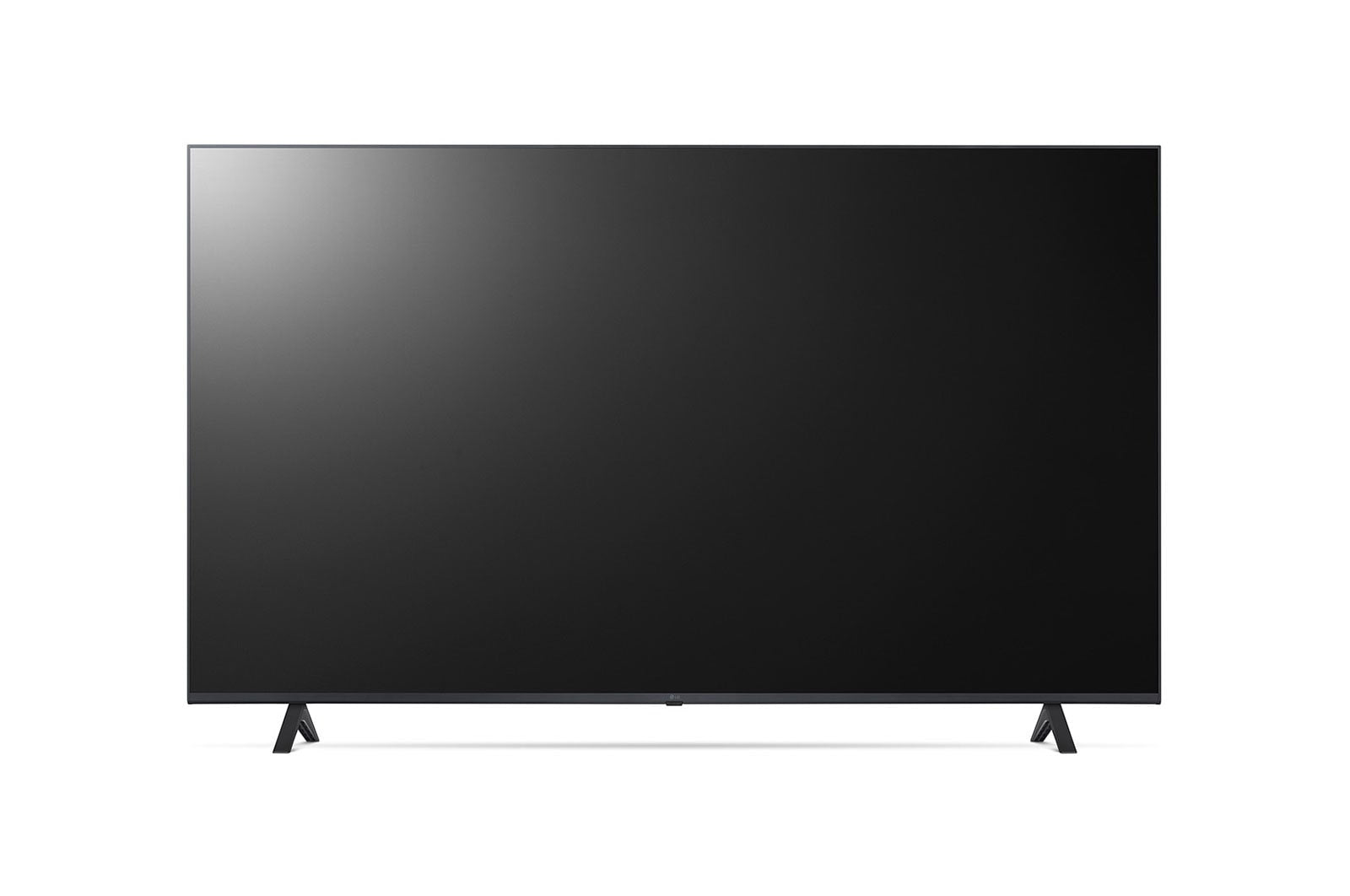 televisor LG 50 pulgadas 4K pantalla negra sin bordes con peanas minimalistas ideal para salon