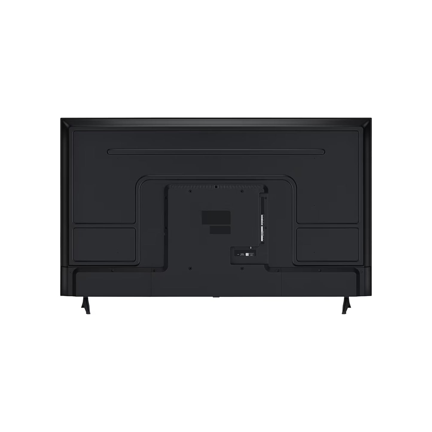 Vista trasera del televisor LG 50 pulgadas 4K modelo LL05 con conexiones y soporte integrado