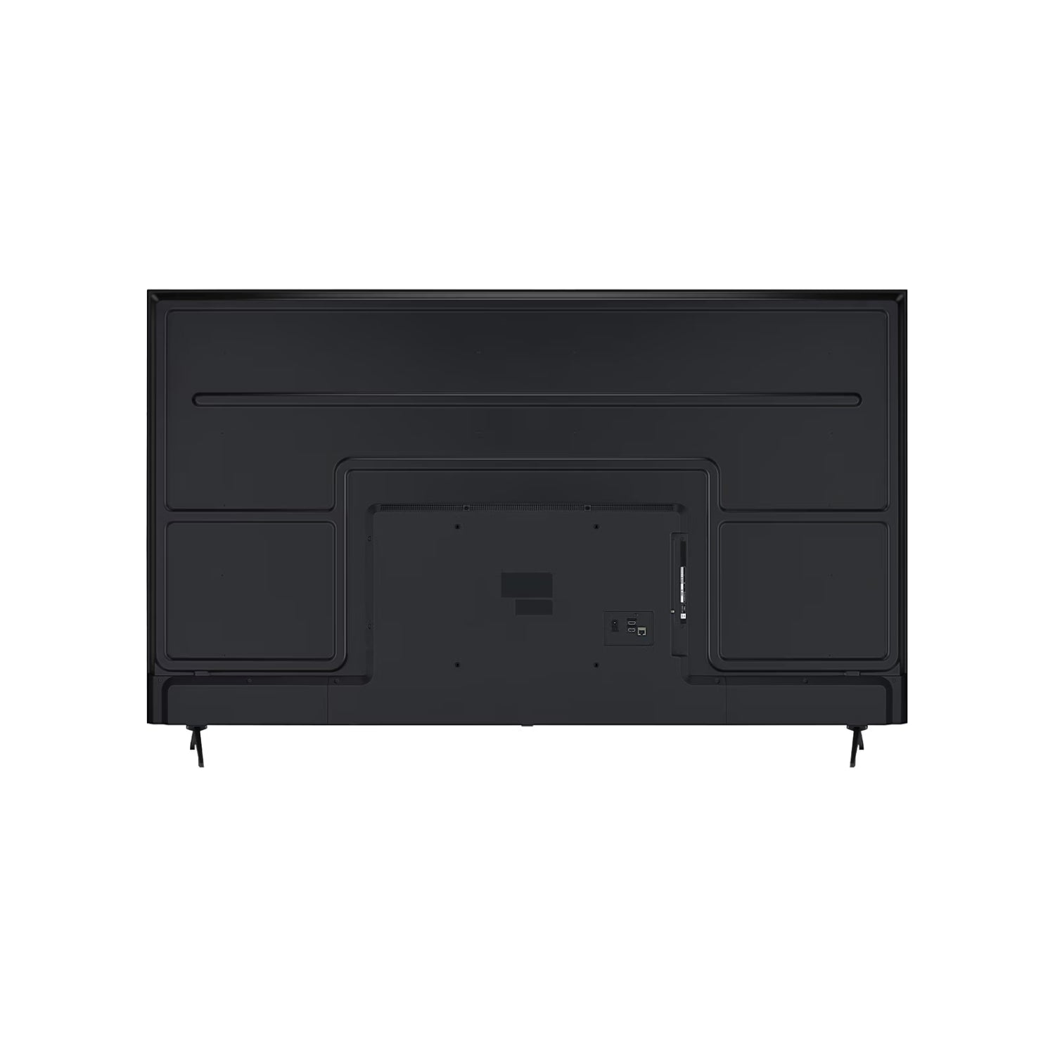 Vista trasera del televisor LG 75 pulgadas 4K con diseño moderno y conexiones visibles
