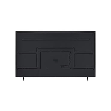 Parte trasera del televisor LG 86 pulgadas 4K con conectores y soporte en color negro