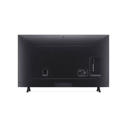 Vista trasera del televisor LG Nanocell 43 pulgadas 4K Honduras mostrando puertos y soporte de mesa