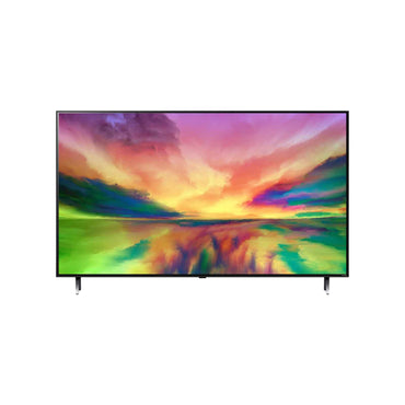 televisor LG QNED 55 pulgadas 4K pantalla con colores vivos y bisel delgado soporte de patas