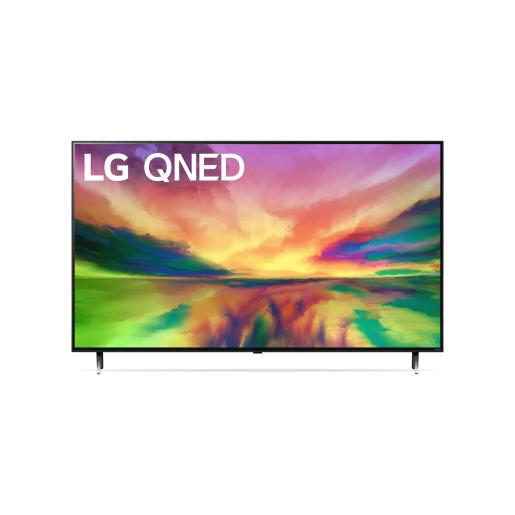 televisor LG QNED 65 pulgadas 4K con pantalla grande colores vivos contraste alto y soporte minimalista