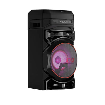 Torre de sonido XBOOM 300W LG color negro con luces LED y diseño compacto
