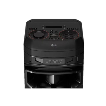 Torre de sonido XBOOM 300W LG modelo LL05 con controles frontales en color negro