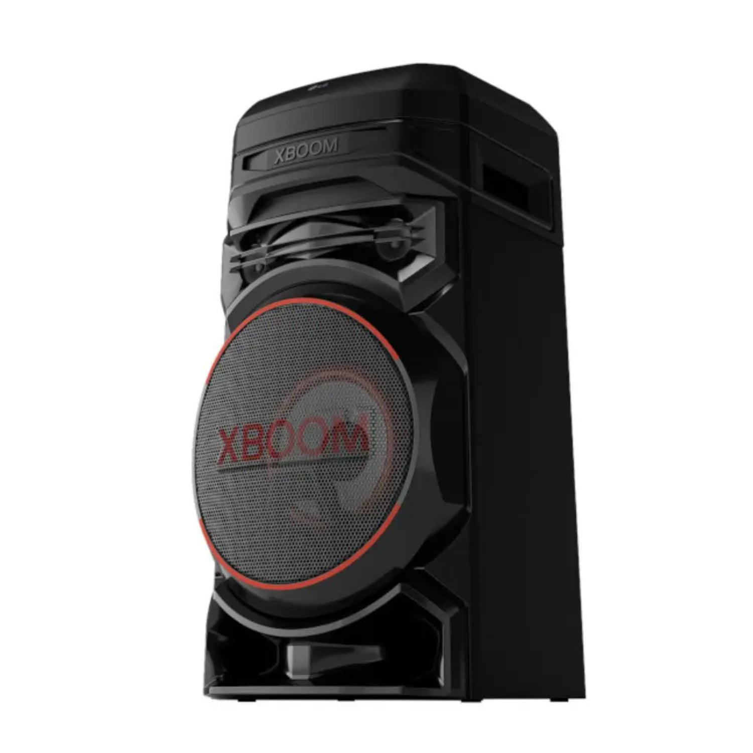 Torre de sonido XBOOM 300W LG negra con diseño moderno y altavoces potentes