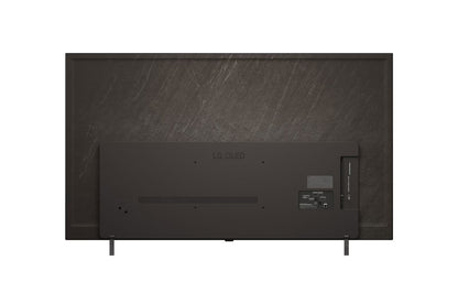Vista trasera del TV LG OLED 55 pulgadas 4K con diseño elegante y conexiones múltiples