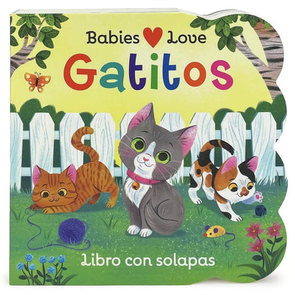 libro con solapas Gatitos, ilustraciones coloridas, jardín infantil