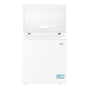 Freezer horizontal 7 pies Honduras MABE en color blanco con tapa abatible y controles de temperatura