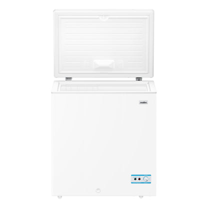 Freezer horizontal 7 pies Honduras MABE en color blanco con tapa abatible y controles de temperatura