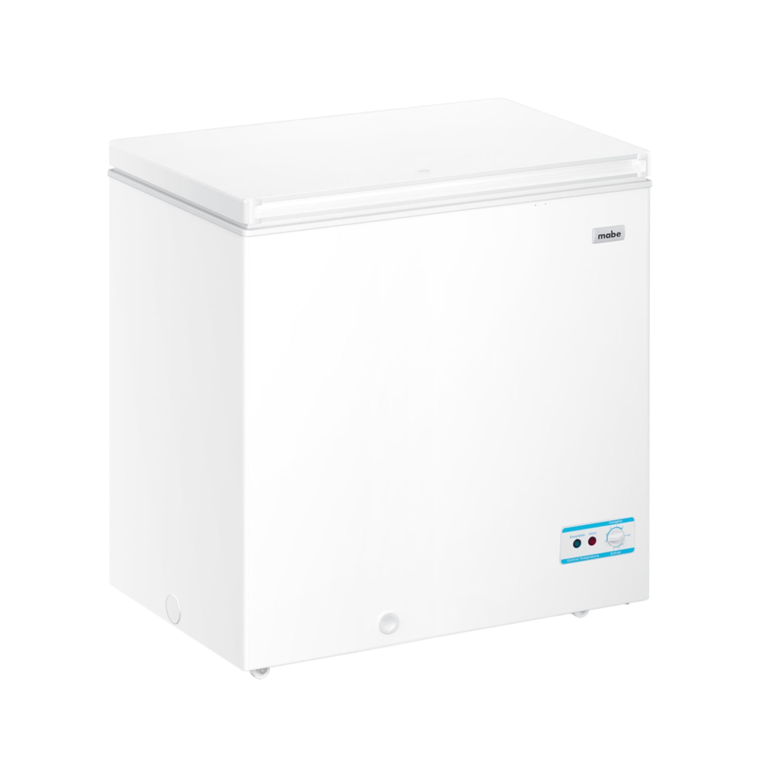 Congelador horizontal 7 pies Honduras de MABE, ideal para almacenar alimentos congelados.