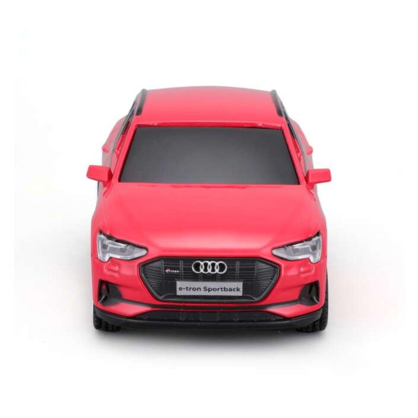 Carro rojo Audi e-tron Sportback vista frontal