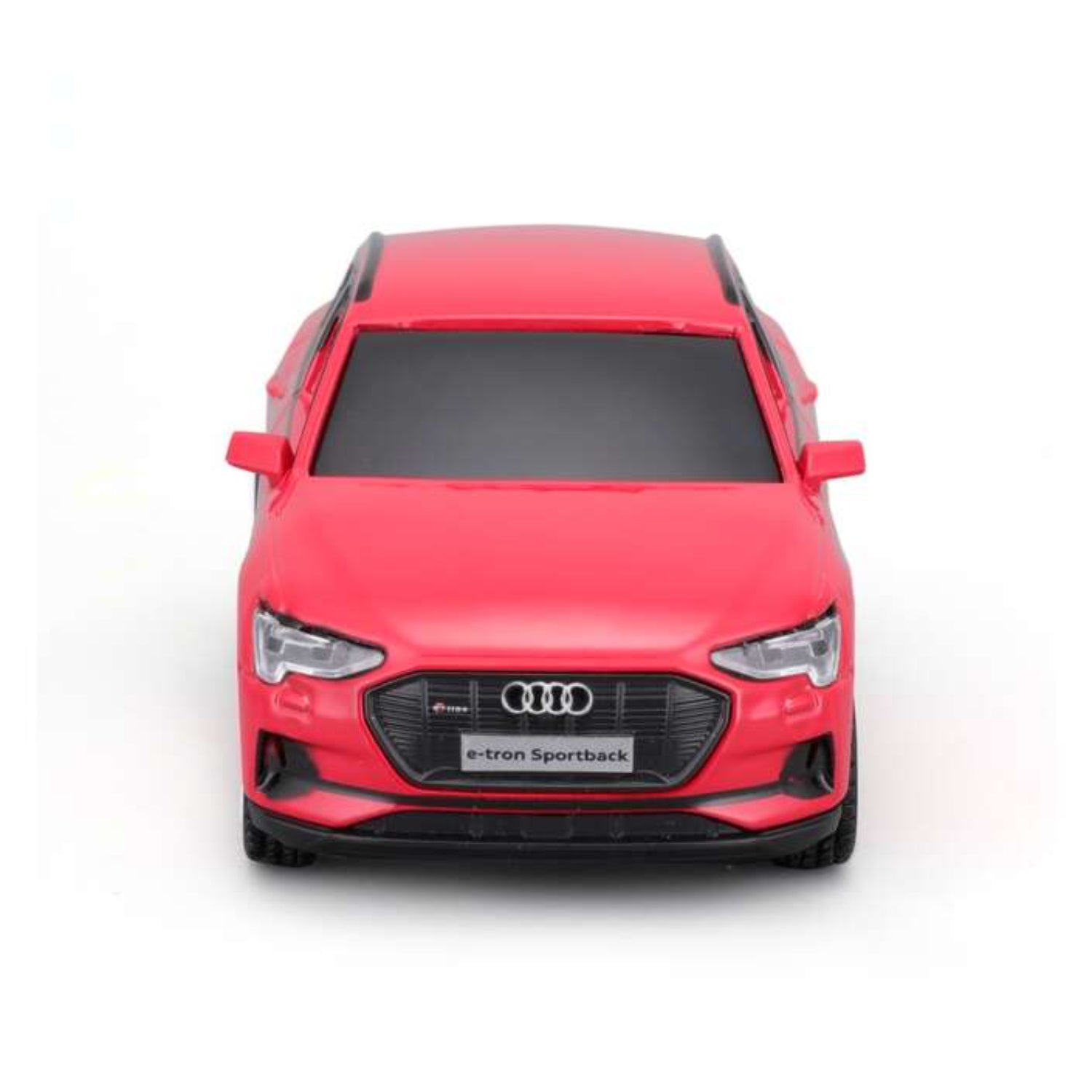 Carro rojo Audi e-tron Sportback vista frontal