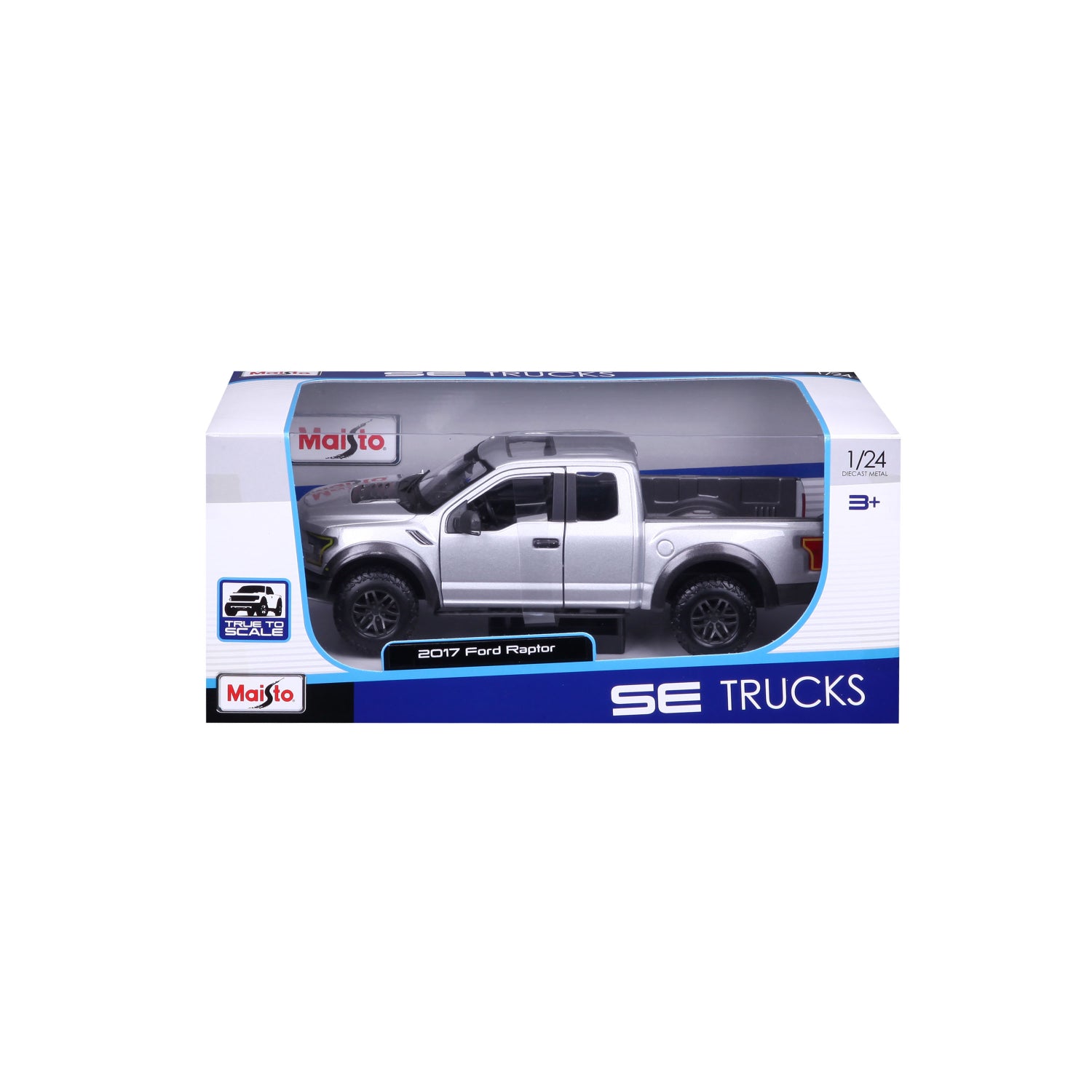 Carro Maisto Ford Raptor 2017 en caja, modelo a escala 1/24