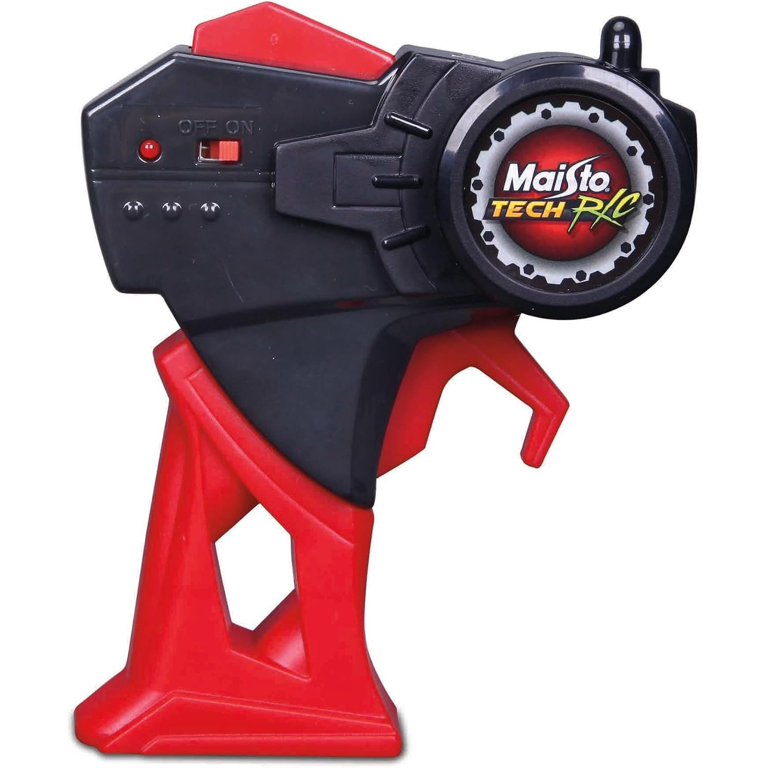 control remoto Maisto Tech RC rojo y negro, usado para vehículos de carreras de Formula
