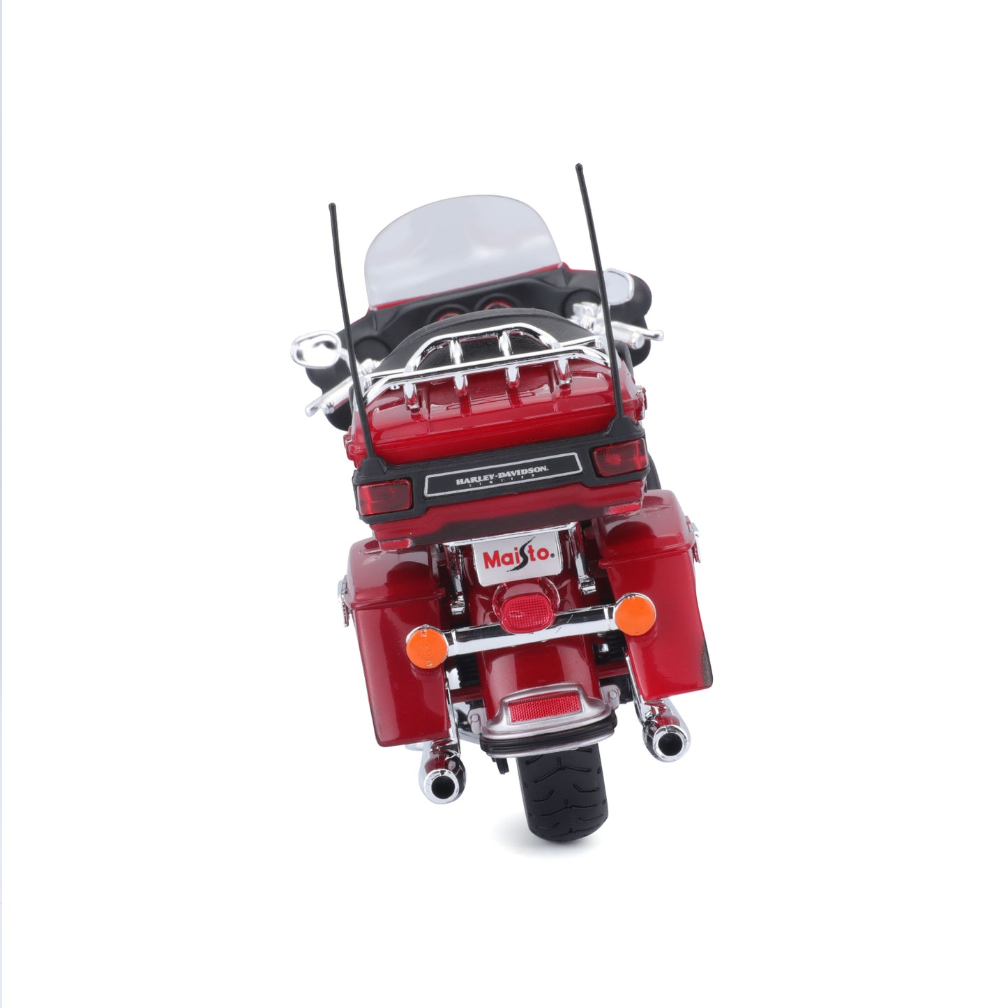 Motocicleta Maisto roja trasera, modelo detallado para coleccionistas
