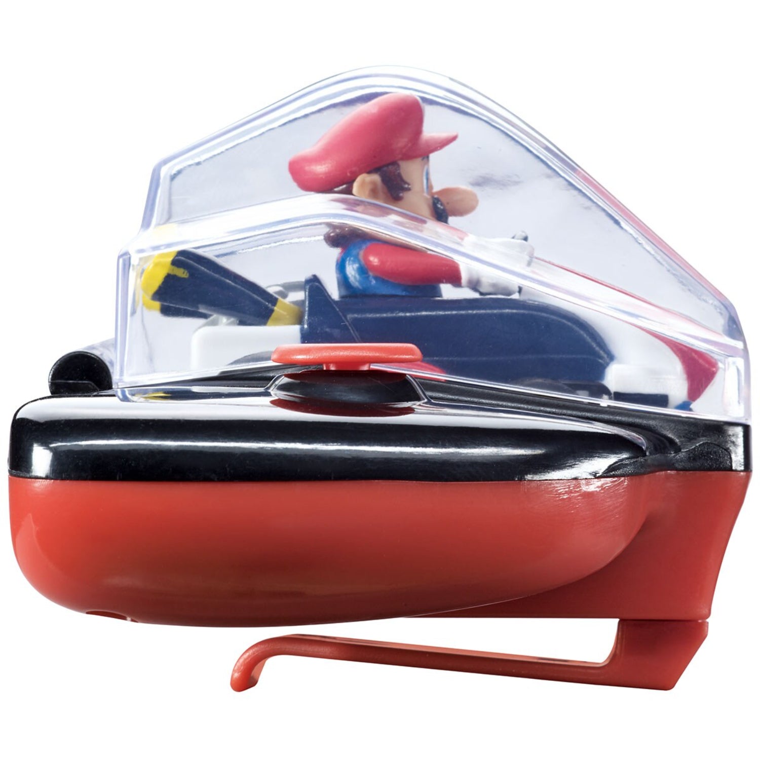 Figura Mario Bros en kart, vista lateral, juguete de colección