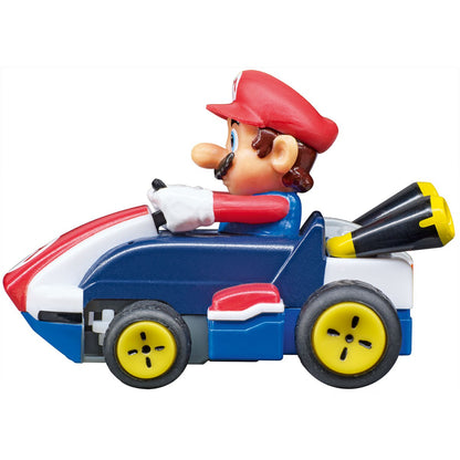 Mario Bros figura de acción en kart rojo, lado derecho, juguete Coleccionable