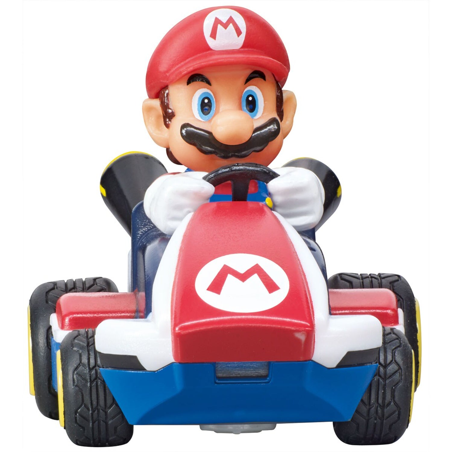 Mario Kart de Mario Bros, modelo rojo frente, juguete en miniatura.