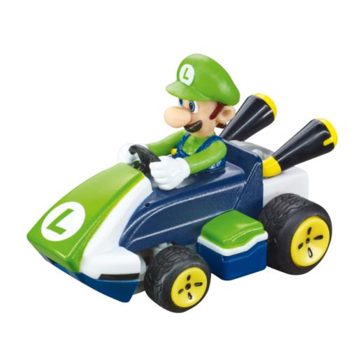 Figura de Luigi en kart verde, juguete para fans de Mario Kart