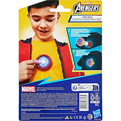 Juego de Iron Man, luz y sonido, vista trasera, superhéroe Marvel