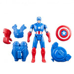 Figura de acción Captain America azul con escudo y accesorios