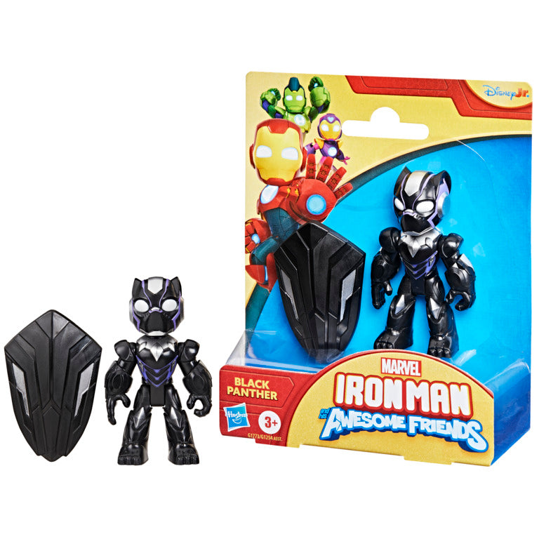 Figura Black Panther de Marvel con escudo, juguete para niños, empaque en caja