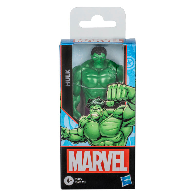 Figura de Marvel Hulk verde en caja, ideal para coleccionistas de Marvel figuras