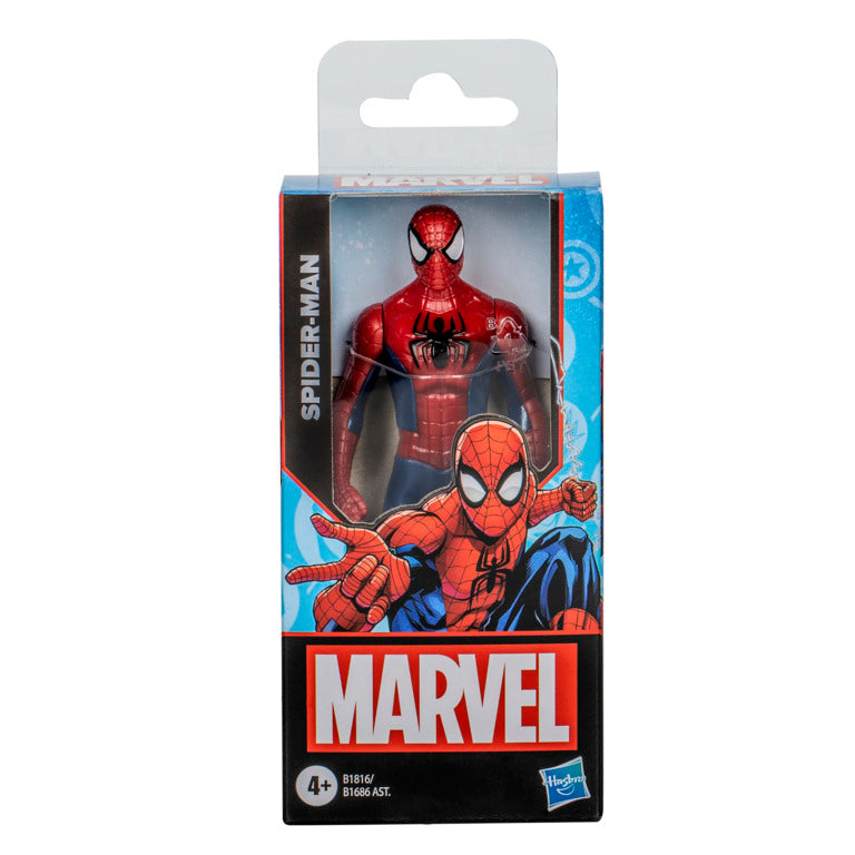 Figura de Marvel Spider-Man, rojo, en su empaque original, ideal para coleccionistas.