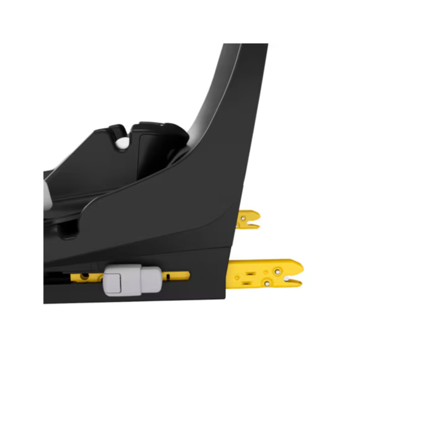 Base negra de MAXI COSI, vista lateral, para asiento de coche infantil