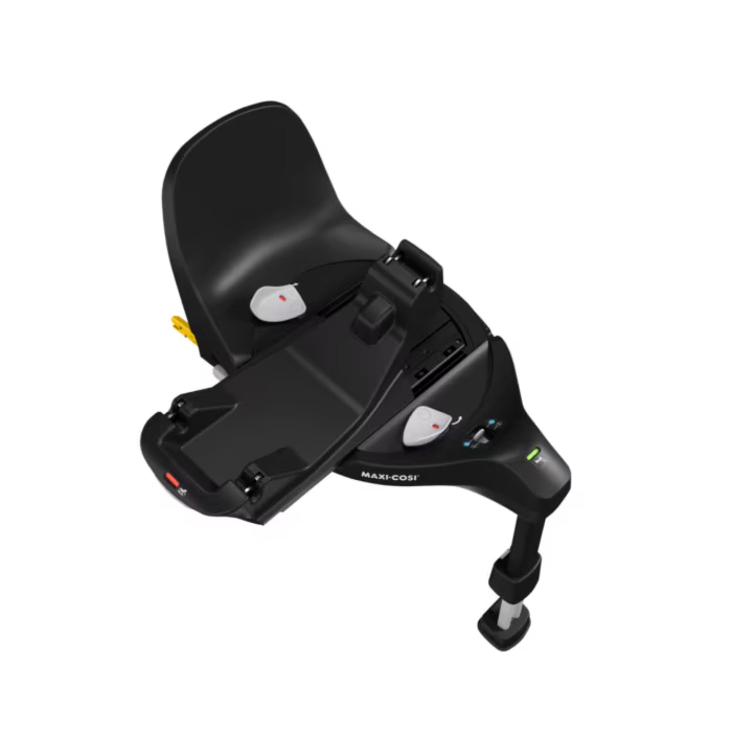 Base negra Maxi Cosi vista superior, ideal para silla de auto