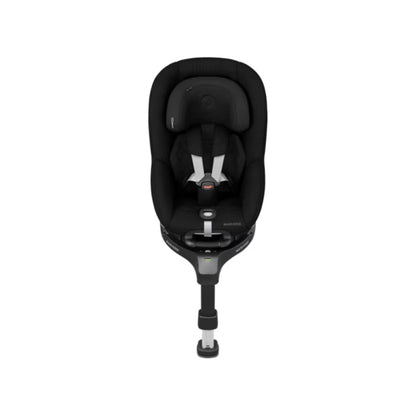 Sillita de auto negra Maxi Cosi, vista frontal, ideal para bebés