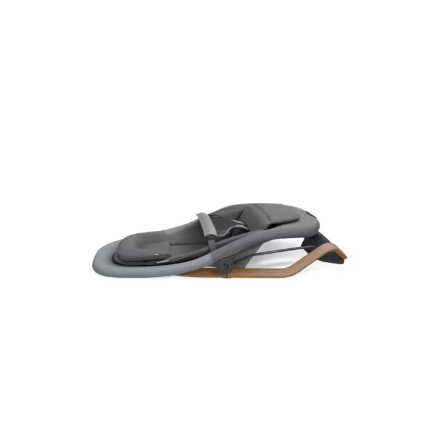 Mecedora gris de MAXI COSI, vista lateral, ideal para descansar en casa