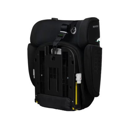 Silla Maxi Cosi negra lateral, vista posterior y diseño ergonómico