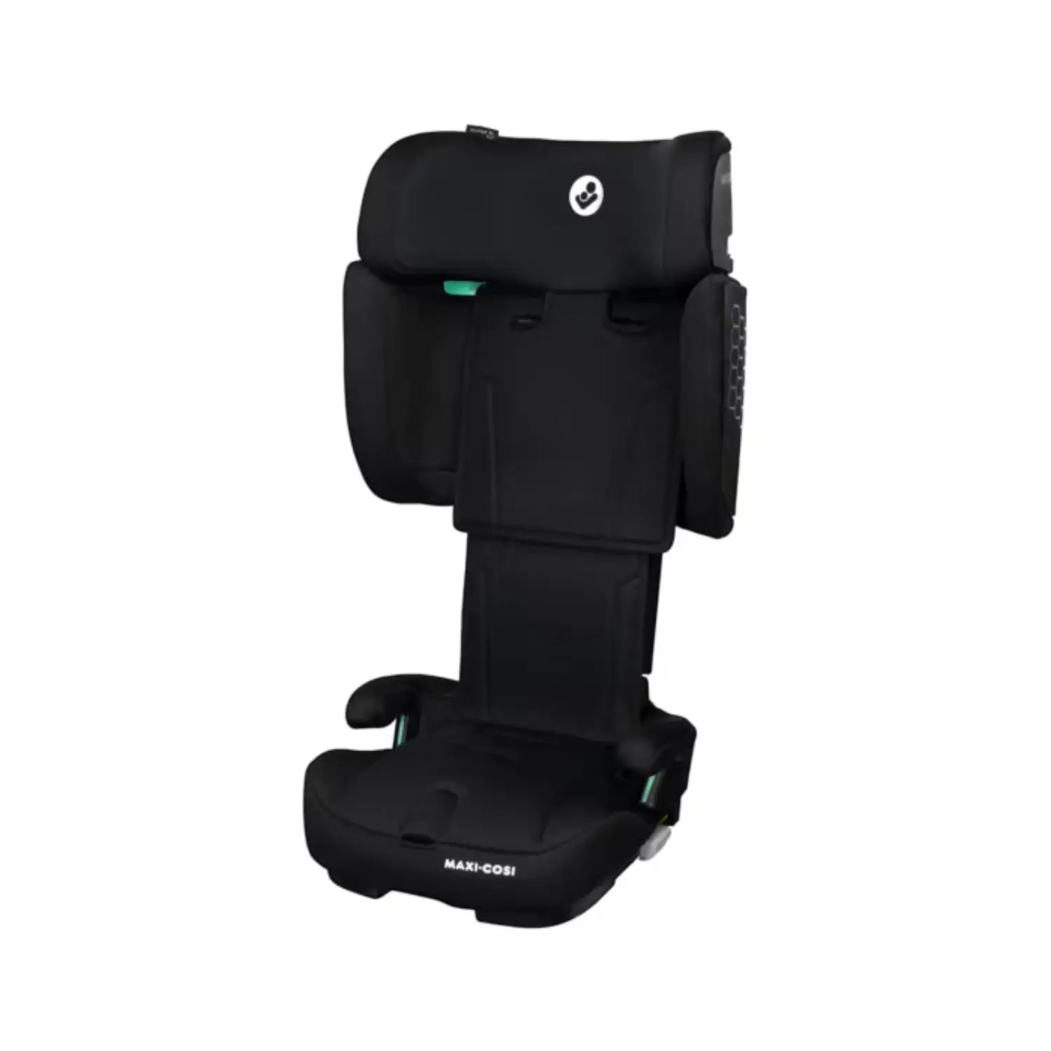 Silla Maxi Cosi negra vista lateral, perfecta para niños en el coche