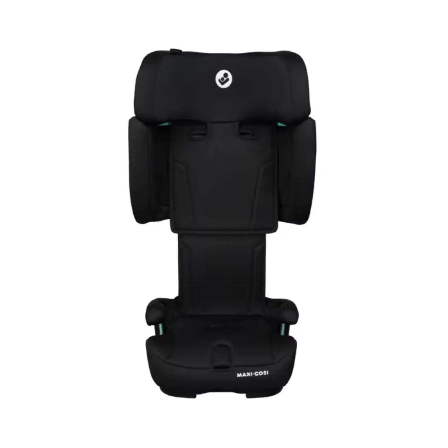 Silla Maxi Cosi negra vista frontal, ideal para seguridad infantil