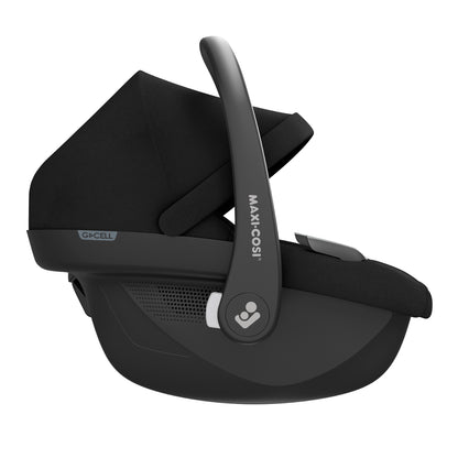 Silla Maxicosi negra lateral, ideal para coches y seguridad infantil