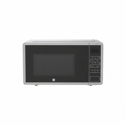 Microondas KENMORE negro frontal, diseño moderno, ideal para cocina