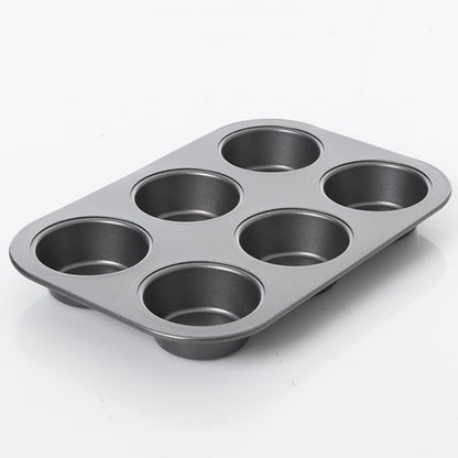 moldes para hornear de silicon gris con seis cavidades para repostería