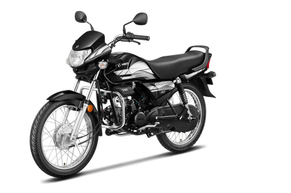 Motocicleta Hero Eco Deluxe en color negro con diseño elegante y tecnología eficiente, motocicleta eco deluxe precio honduras