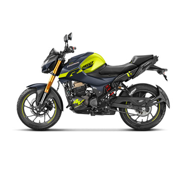 Motocicleta urbana HERO Hunk 160 con diseño deportivo y colores vibrantes, precio Honduras
