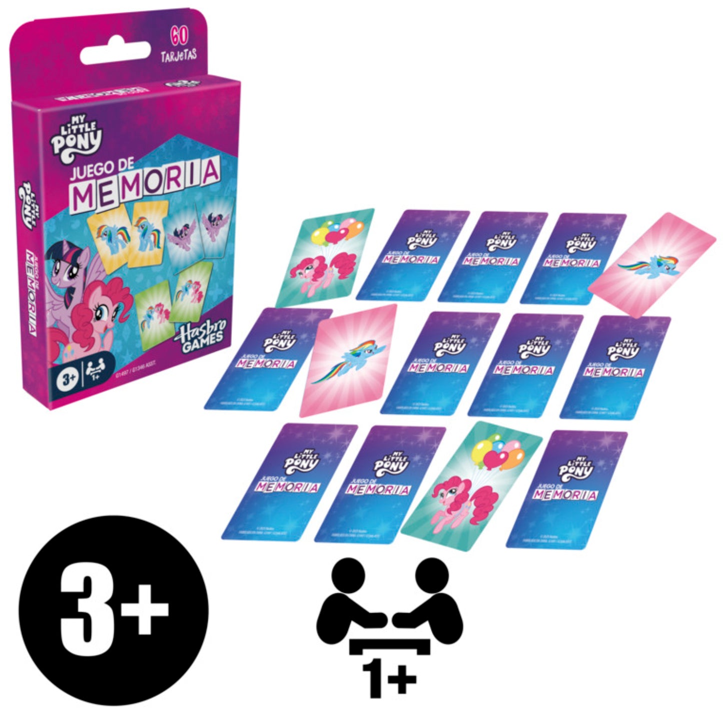 Juego de memoria My Little Pony, tarjetas coloridas, entretenimiento familiar