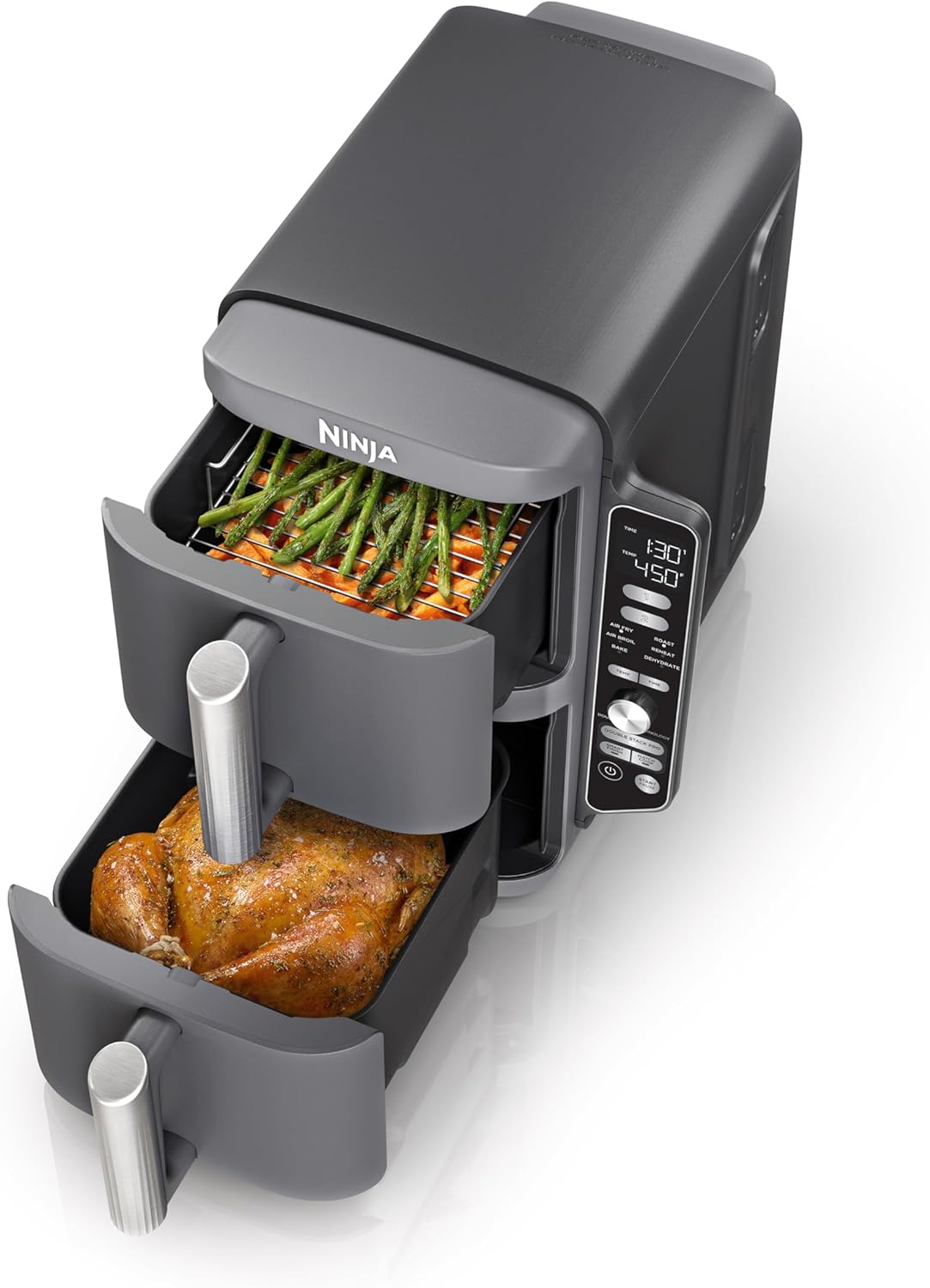 Freidora de aire Ninja DoubleStack XL 10 litros con dos bandejas para cocinar al mismo tiempo
