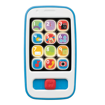 Fisher-Price Teléfono Inteligente Ríe y Aprende Azul – Luces y Sonidos