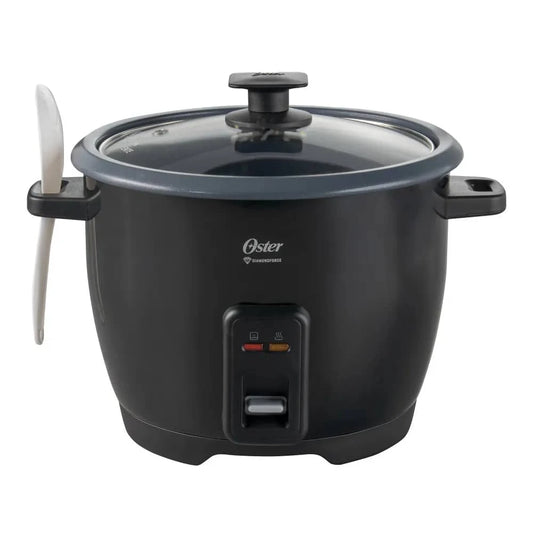 olla arrocera Oster 10 tazas con tapa de vidrio y diseño moderno para cocinar arroz perfectamente