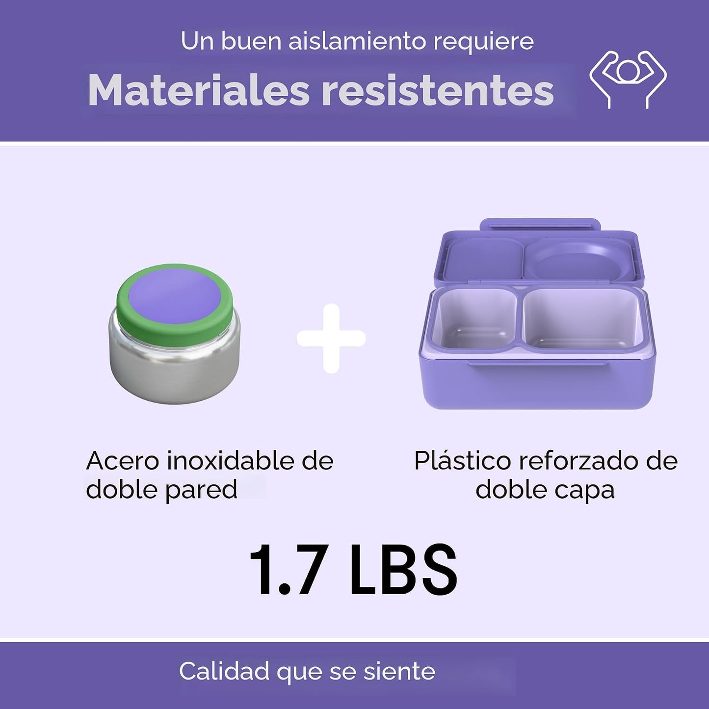 Materiales resistentes, acero inoxidable y plástico para aislantes duraderos