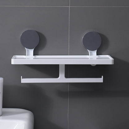 organizador blanco montado en pared, baño y cocina